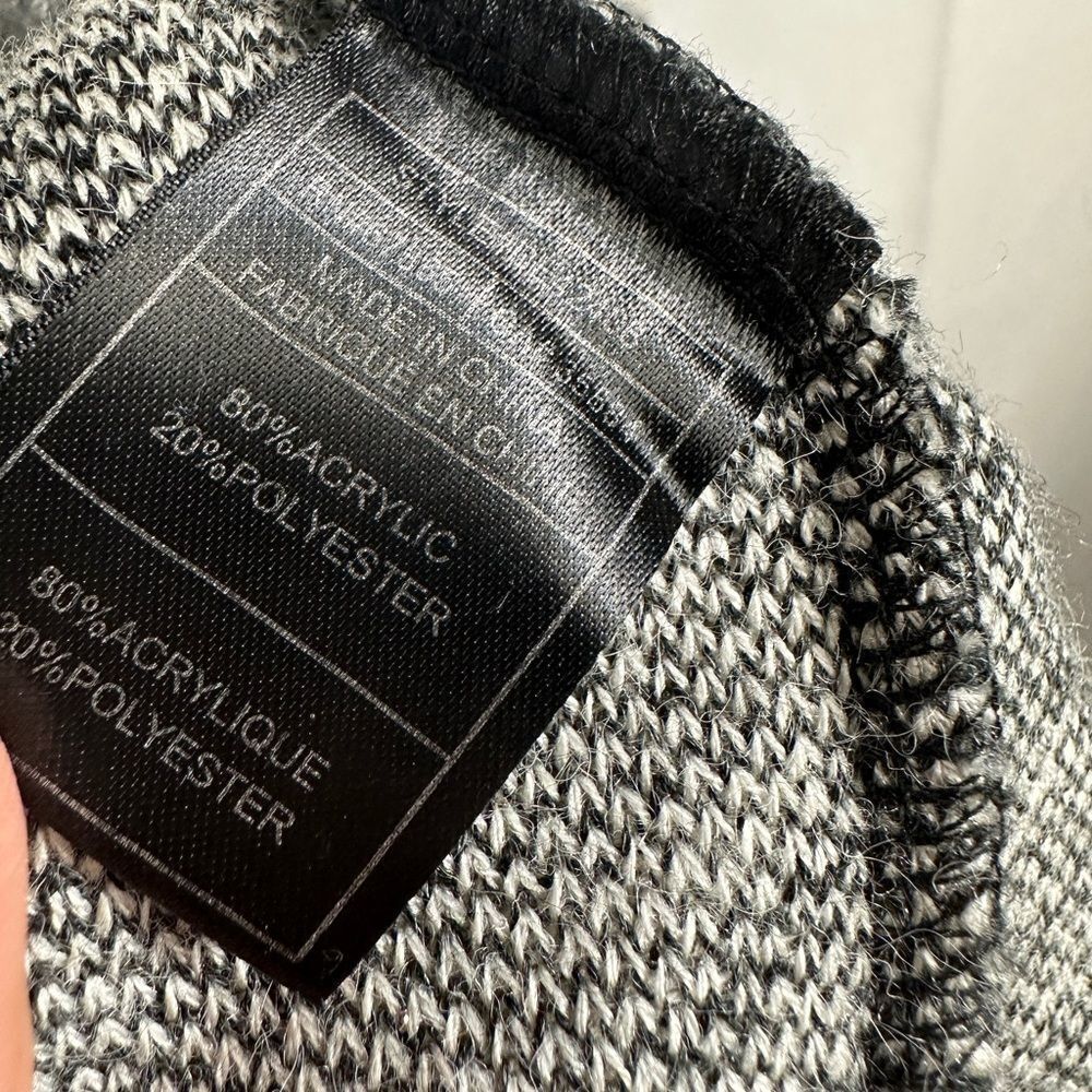 BB Dakota Cardigan Revolve Sonata Jacket Plaid Black White open front draped S - Picture 7 of 7